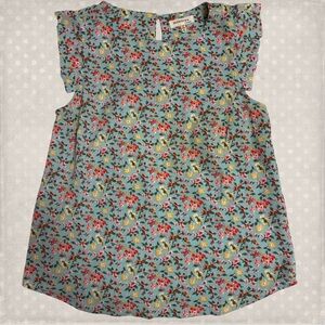 Monteau Floral Print Top Juniors Size Small